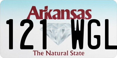 AR license plate 121WGL