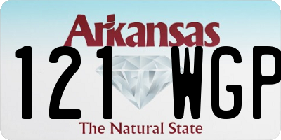 AR license plate 121WGP