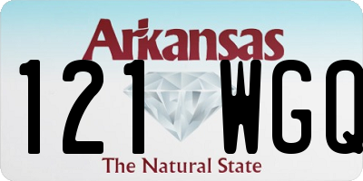 AR license plate 121WGQ