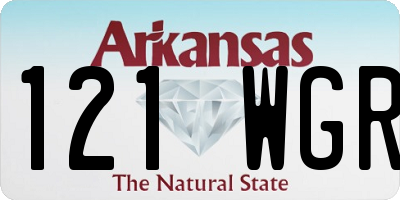 AR license plate 121WGR