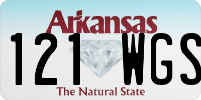 AR license plate 121WGS