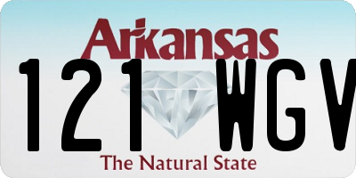 AR license plate 121WGV