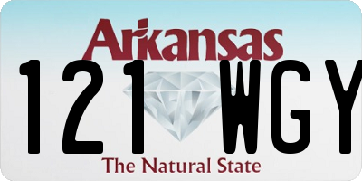 AR license plate 121WGY