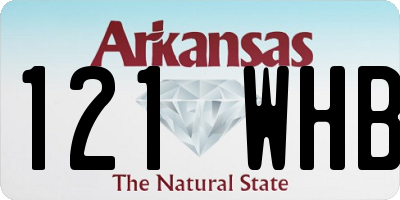AR license plate 121WHB