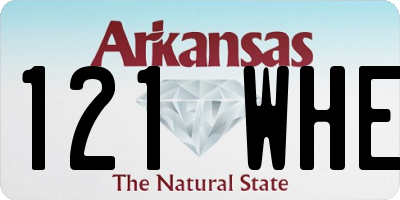 AR license plate 121WHE