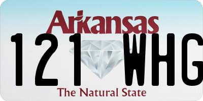 AR license plate 121WHG