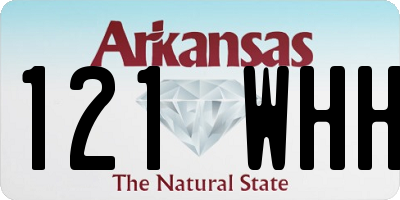 AR license plate 121WHH