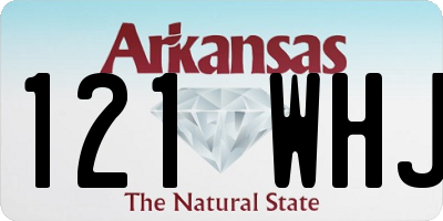 AR license plate 121WHJ