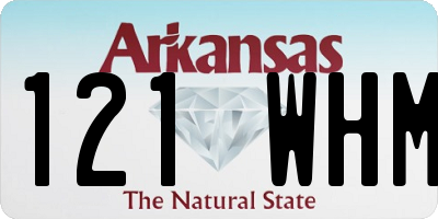 AR license plate 121WHM