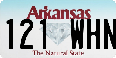 AR license plate 121WHN