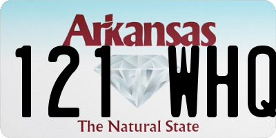 AR license plate 121WHQ