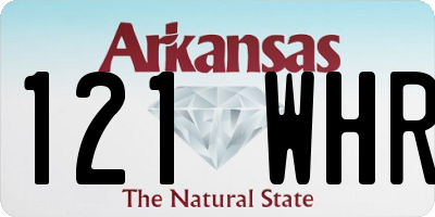 AR license plate 121WHR