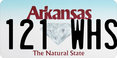 AR license plate 121WHS