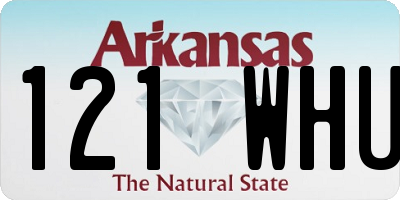AR license plate 121WHU