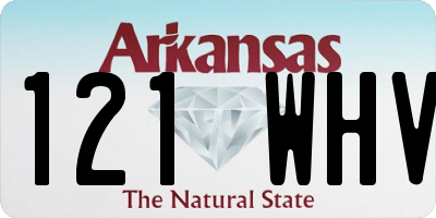 AR license plate 121WHV