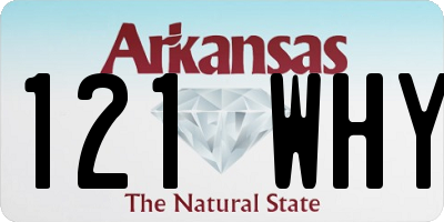 AR license plate 121WHY