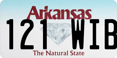 AR license plate 121WIB