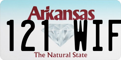 AR license plate 121WIF