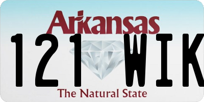 AR license plate 121WIK