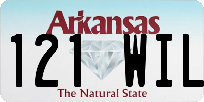 AR license plate 121WIL