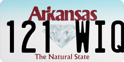 AR license plate 121WIQ
