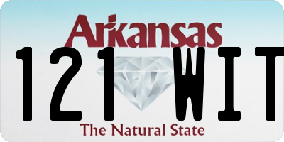 AR license plate 121WIT