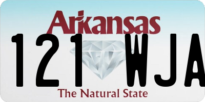 AR license plate 121WJA