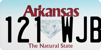 AR license plate 121WJB