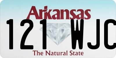AR license plate 121WJC