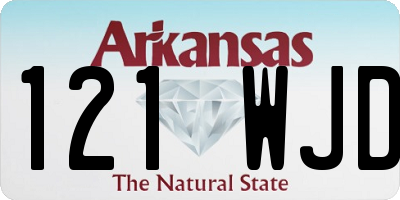 AR license plate 121WJD