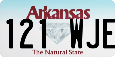 AR license plate 121WJE