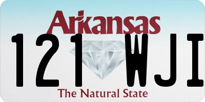 AR license plate 121WJI