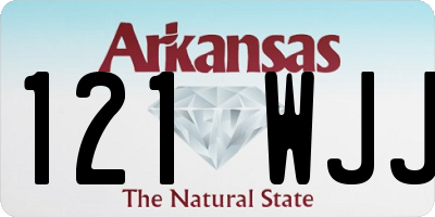 AR license plate 121WJJ