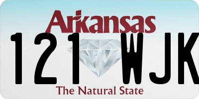 AR license plate 121WJK