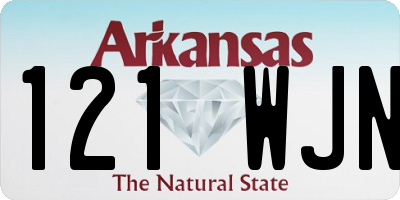 AR license plate 121WJN