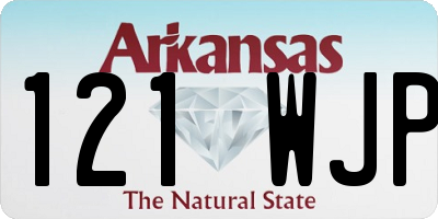 AR license plate 121WJP