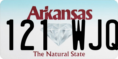 AR license plate 121WJQ