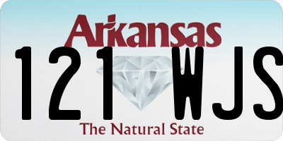 AR license plate 121WJS
