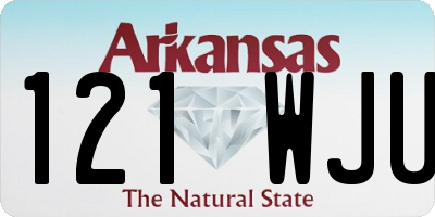 AR license plate 121WJU