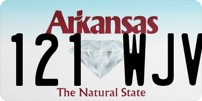 AR license plate 121WJV