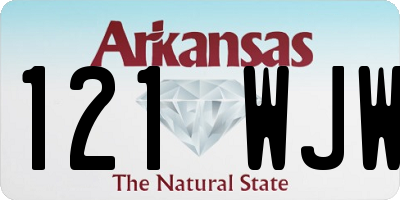 AR license plate 121WJW