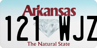AR license plate 121WJZ