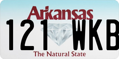 AR license plate 121WKB