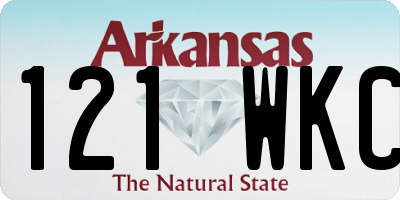 AR license plate 121WKC