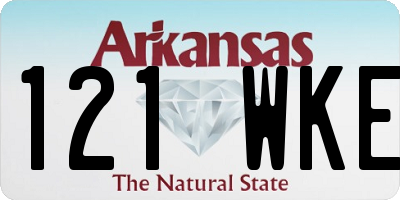 AR license plate 121WKE