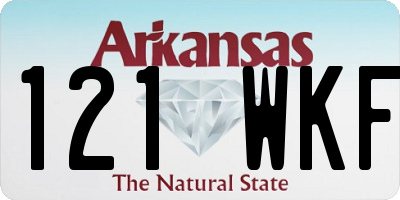 AR license plate 121WKF