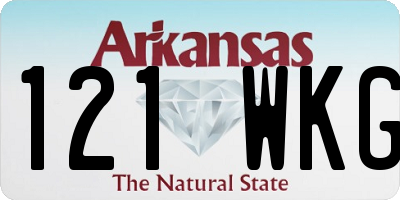 AR license plate 121WKG