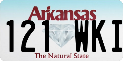 AR license plate 121WKI