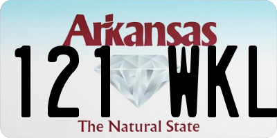 AR license plate 121WKL