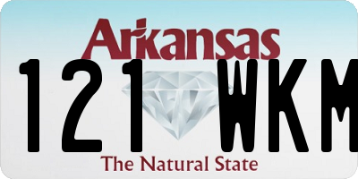 AR license plate 121WKM